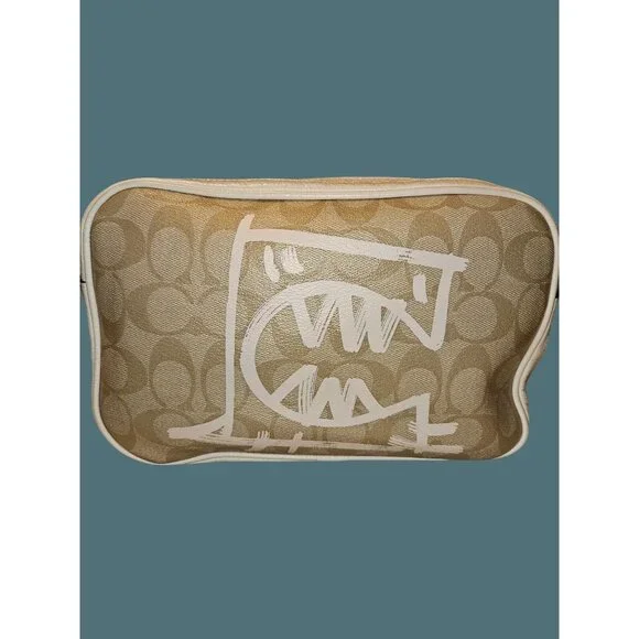 Coach x Guang Yu Vale Jes Signature Canvas Bag Crossbody Rexy Graffiti Art - Picture 2 of 16